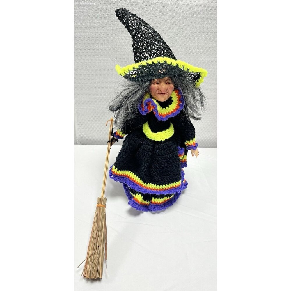 Handmade Halloween Granny Crochet Witch 🎃 - Picture 4 of 9